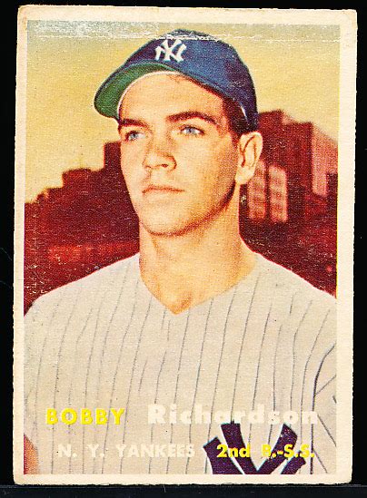 Lot Detail - 1957 Topps Baseball- #286 Bobby Richardson, Yankees- Semi Hi#