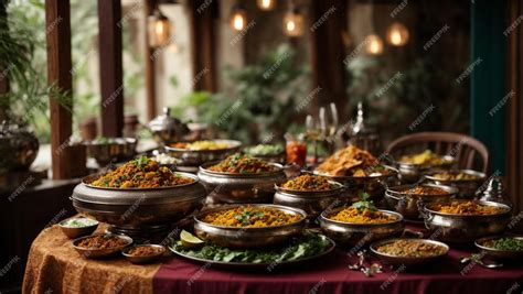 Premium AI Image | Indian dishes for dinner