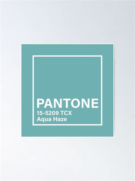 "Pantone 15-5209 TCX Aqua Haze" Poster for Sale by princessmi-com ...