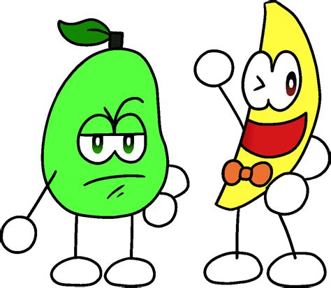 Banana And Pear By Blockshapedcat On Newgrounds