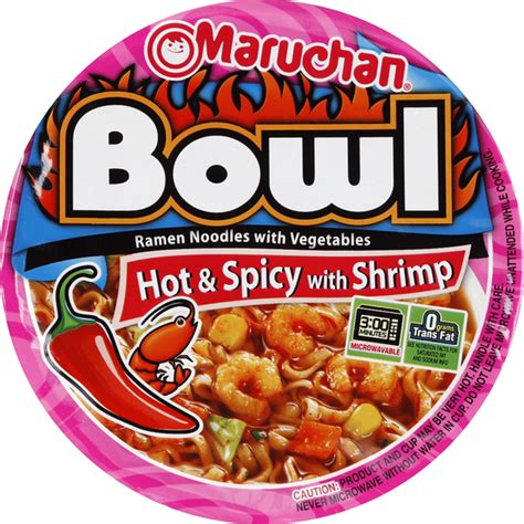 Maruchan Ramen Noodles With Vegetables Hot Spicy With Shrimp Oz Instacart