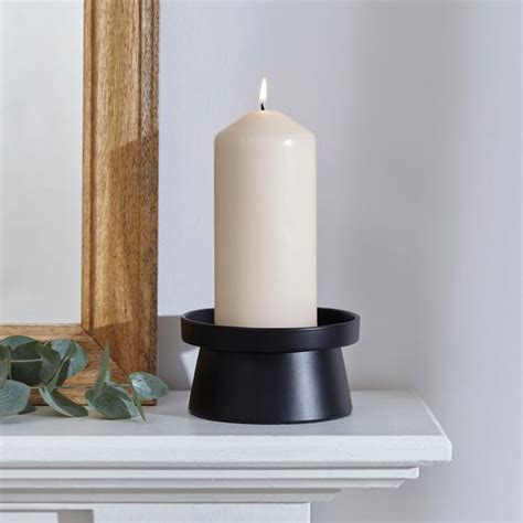 Wide Pillar Candle Holder | Dunelm