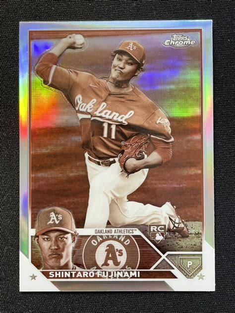 目立った傷や汚れなし藤浪晋太郎 RC 2023 Topps Chrome SEPIA Refractor リフラクター Rookie