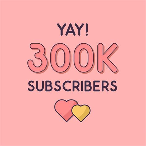 Yay 300k Subscribers Celebration Greeting Card For 300000 Social