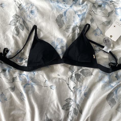 Topanga Triangle Bikini Top City Beach Size Black Depop