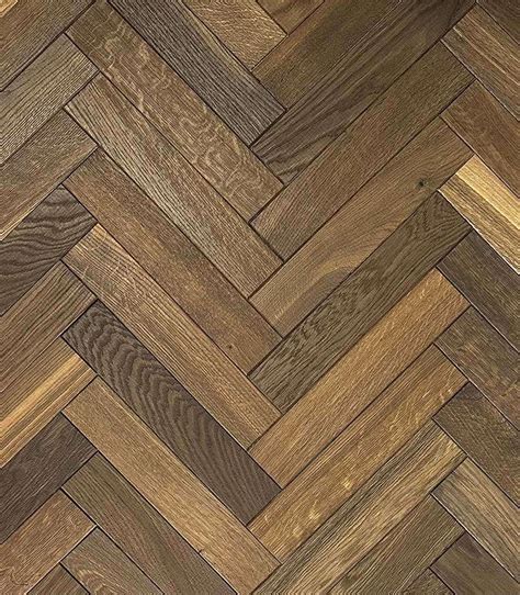 Bespoke Smoked Brushed Oiled Solid European Oak Parquet Wood Flooring