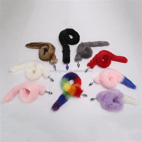 Custom Design Anal Butt Plug With Fox Tail Foxtail Rabbit House Tail Buy Fox Tail Anal Plug