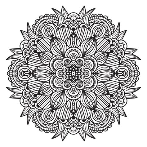 Mandala Preto E Branca