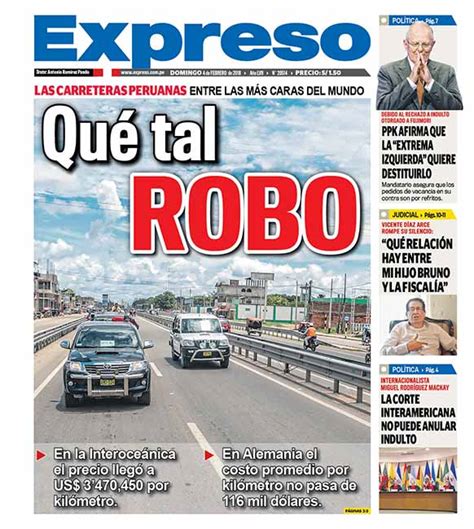 Portada Del Día Diario Expreso