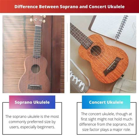 Soprano Vs Concert Ukulele Difference And Comparison