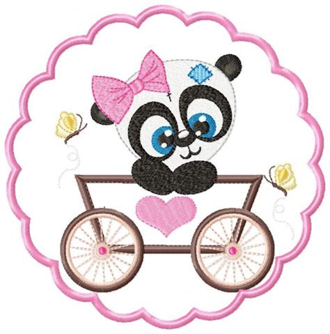 Panda Embroidery Designs Etsy Embroidery