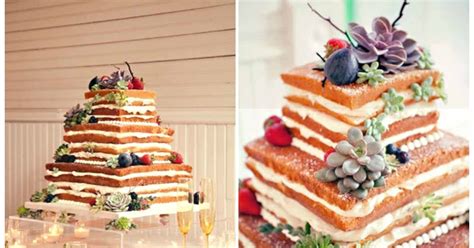 The New Wedding Trend Naked Wedding Cakes