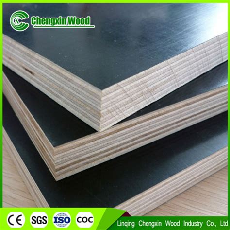 16mm Poplar Core Black Film Faced Plywood With Melamine Glue China