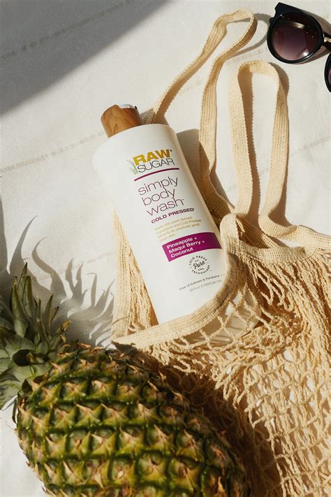 Simply Body Wash Pineapple Maqui Berry Coconut 25 Oz Raw Sugar