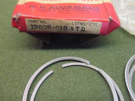 Kawasaki A Samurai A R Piston Rings Set Nos Standard Ebay