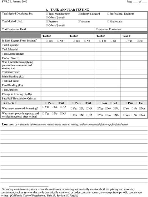 Hydrostatic Pressure Test Report Template Businessfromgrandmabest