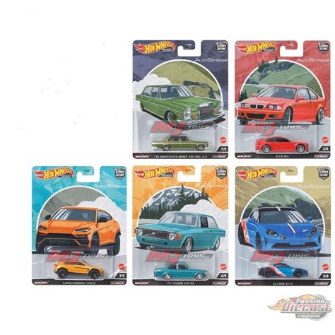 Hot Wheels Car Culture Auto Strasse Assortment Set Of Cars Fpy Q