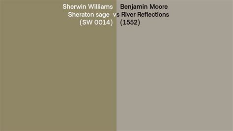 Sherwin Williams Sheraton Sage Sw 0014 Vs Benjamin Moore River