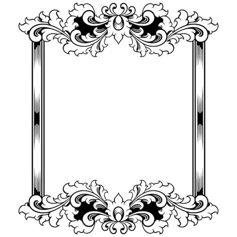 Premium Vector Vintage Ornament Frame For Wedding