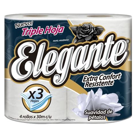 Papel Higienico Elegante Th X 4un X 30mt Super Mami