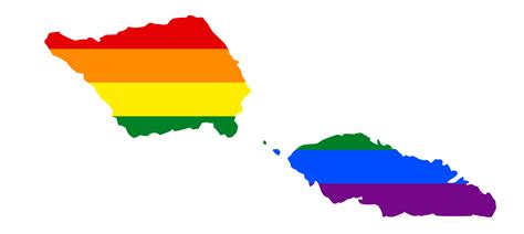 Lgbt Flag Map Of The Samoa Png Rainbow Map Of The Samoa In Colors Of