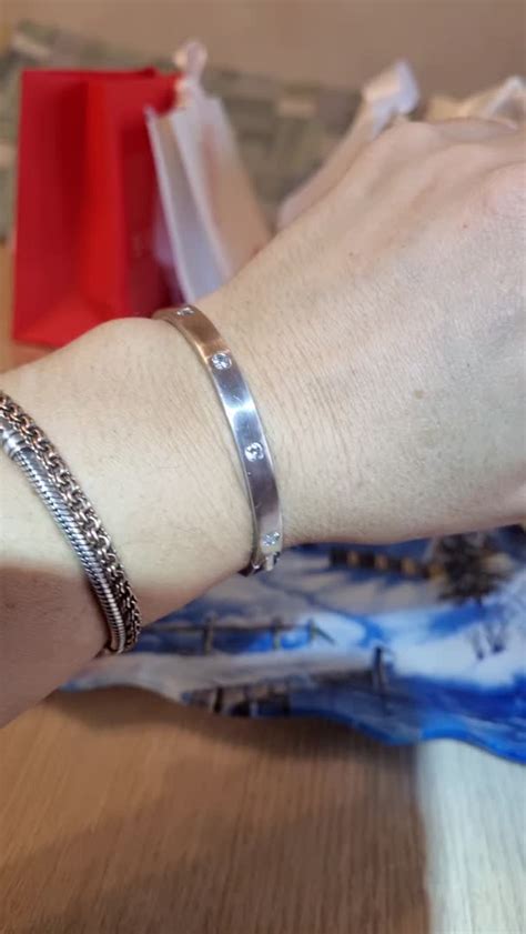 Серебряный браслет с фианитами SUNLIGHT S51261-B9W-01: белое серебро ...