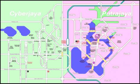 Cyberjaya Putrajaya City Map - Cyberjaya • mappery