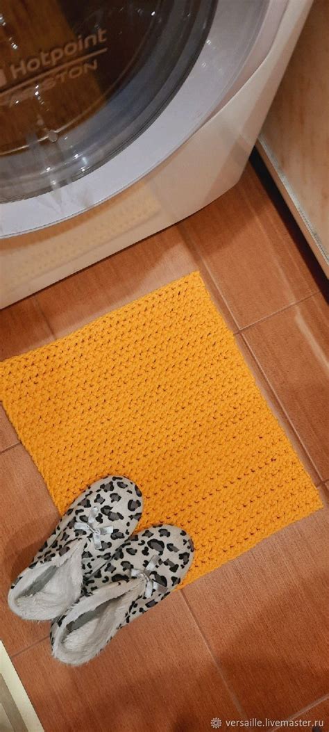 Вязаный ковер, коврик в ванную в прихожую – заказать на Ярмарке ...