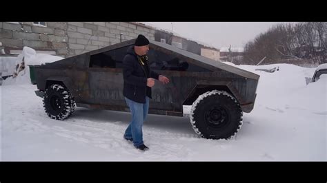 Garage 54 Builds Russian Tesla Cybertruck Replica With Uaz 469