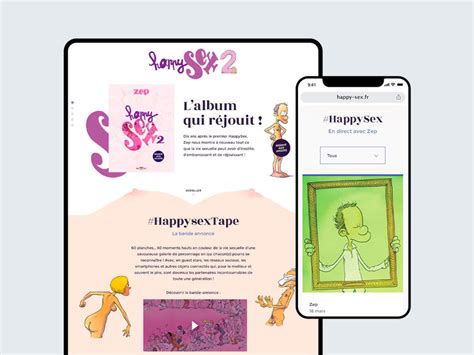 Mini Site Pour Le Lancement De Happy Sex T Par Zep Aux Editions Delcourt Agence O