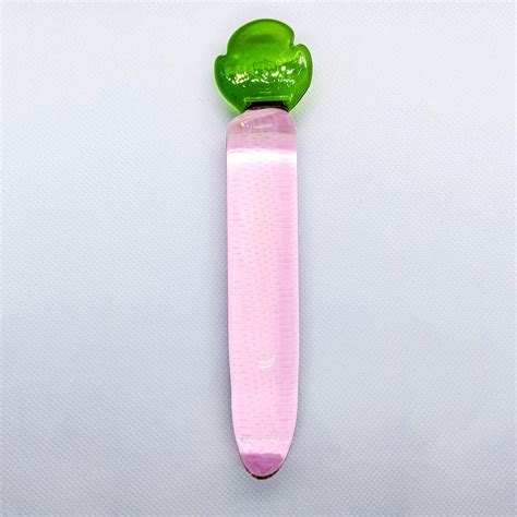 Crystal Carrot Glass Dildo AI Sex Robot Shop