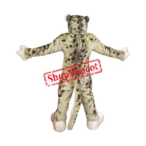 snow leopard mascot costume