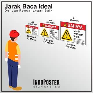 Jual Stiker Safety Sign Rambu K Keamanan Tamu Wajib Lapor Security