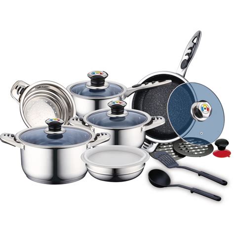 Set De Casseroles Pi Ces En Inox Royaltyline Rl Rgnm