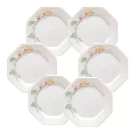 Set De 6 Platos Planos Encanto Porcelain Schmidt Prisma MercadoLibre