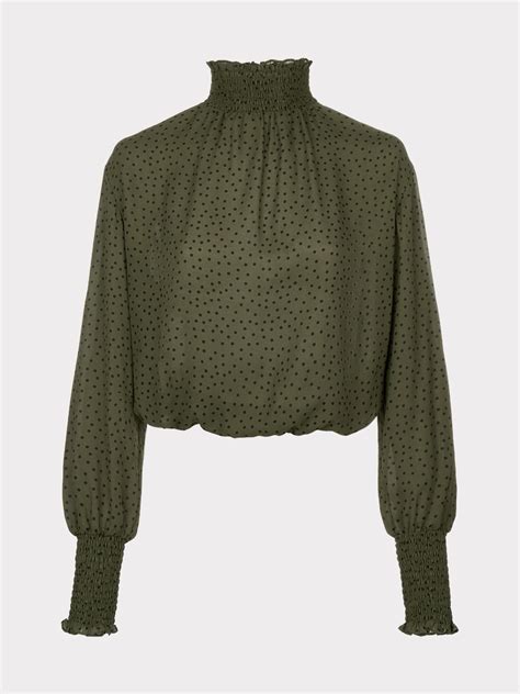 Блузка с высоким воротником 3450007317-220 - купить в интернет-магазине ...