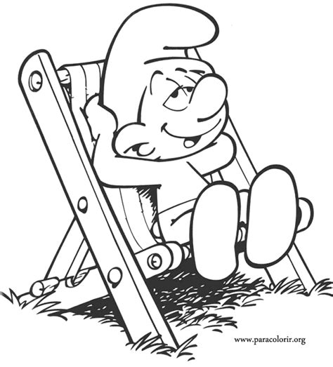 Clumsy Smurf Coloring Pages Clip Art Library