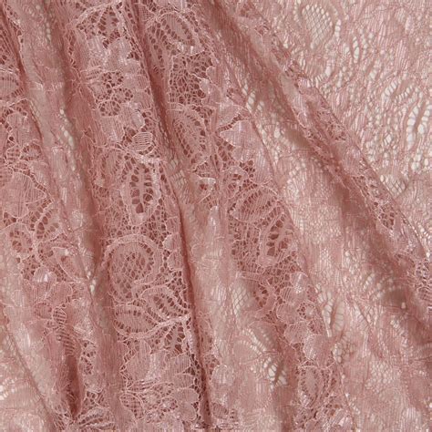 Lace Rose Pink Bloomsbury Square Dressmaking Fabric