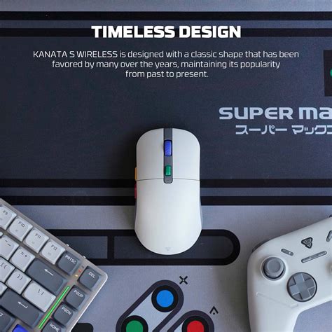 Fantech WG9S KANATA S Super Maxfit Programmable Wireless Gaming Mouse with 1000Hz Polling rate Grey