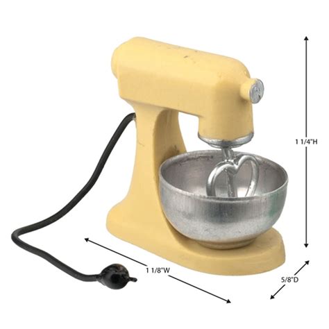 Miniature Classic Countertop Mixer for Dollhouse Kitchens