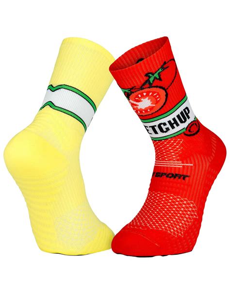 BV Sport Socquettes Trail Collector Nutri Ketchup Mayo Chaussettes