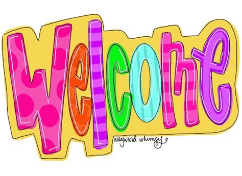 Welcome Bubble Letter Stencils