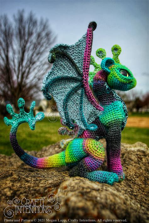 Crochet A Fantastical Fairy Cat Dragon Amigurumi Pattern Designed By