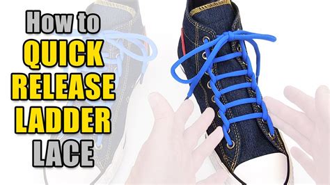 Quick Release Ladder Lacing Tutorial Professor Shoelace Youtube