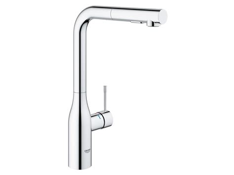 Grohe Essence New Pull Out Sink Mixer Tap With Dual Spray Chrome