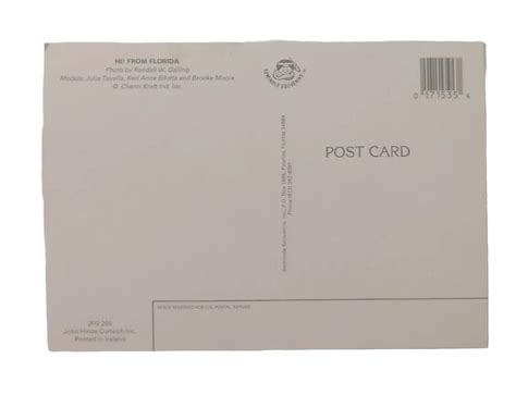 Hi From Florida Girls Postcard Risque S S Pinup Bikini Blonde Car Ebay