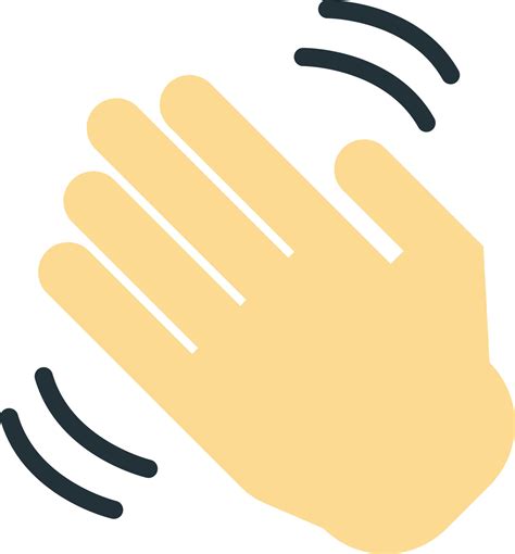 waving hand illustration in minimal style 17107965 Vector Art at Vecteezy