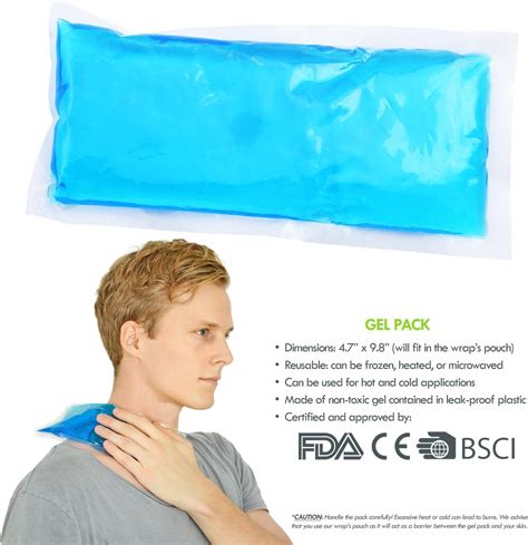 Pack Gel Ice Packs For Hot Cold Therapy Flexible Reusable Microwavable Pain Relief For