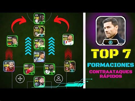 Top Formaciones Para Contrataques Largos En Efootball Mobile