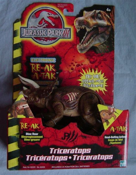 Hasbro Jurassic Park 3 Electronic Re Ak A Tak Triceratops On Popscreen